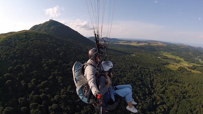 Vol découverte en parapente au puy de dôme