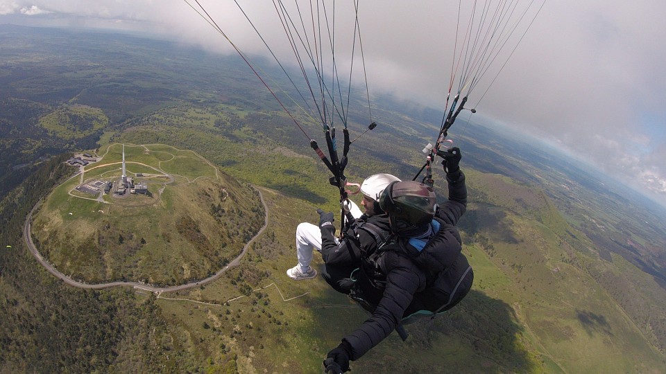 Vol découverte en parapente au puy de dôme
